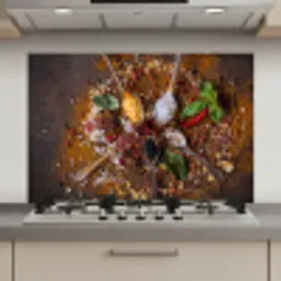 Specerijen - Kruiden - Lepels - Zout - Bruin - Keuken keuken achterwand spatscherm klein -3d_website