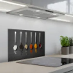 Specerijen - Lepels - Tafel - Rustiek - Kruiden keuken achterwand spatscherm klein -3d_schuin