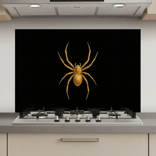 Spin - Goud - Minimalistisch - Poten keuken achterwand spatscherm klein -3d_website