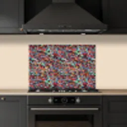 Spat - Abstract - Waterverf - Multi keuken achterwand spatscherm klein 900 -sfeer1