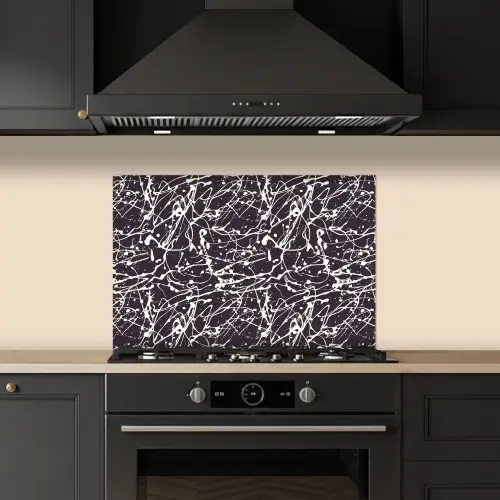 Spat - Waterverf - Wit keuken achterwand spatscherm klein 900 -sfeer1