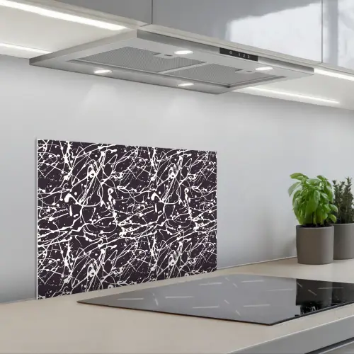 Spat - Waterverf - Wit keuken achterwand spatscherm klein 900 -3d_schuin