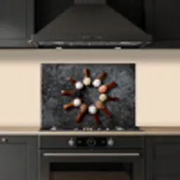 Lepel - Kruiden - Specerijen - Keuken - Industrieel keuken achterwand spatscherm klein -sfeer1