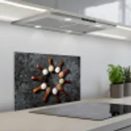 Lepel - Kruiden - Specerijen - Keuken - Industrieel keuken achterwand spatscherm klein -3d_schuin