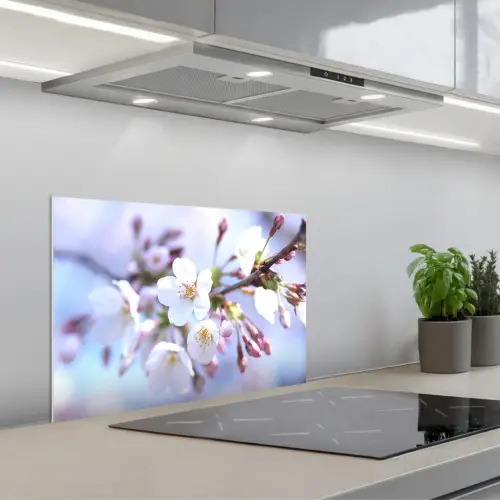 Lente Ontwaken keuken achterwand spatscherm klein -3d_schuin