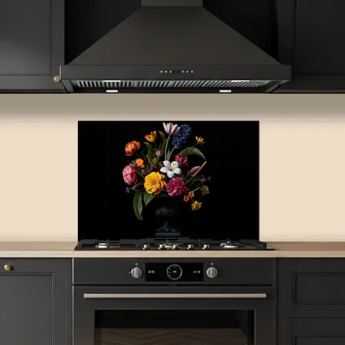 Lente - Bloemen - Klassiek - Vaas keuken achterwand spatscherm klein -sfeer1