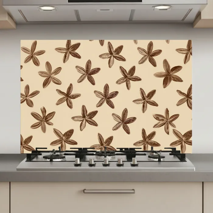 Sterren - Bruin - Natuurlijk keuken achterwand spatscherm klein -3d_website