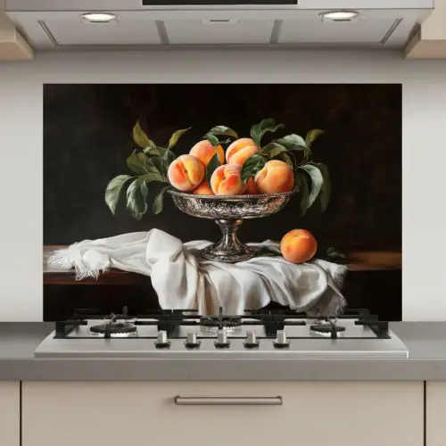 Stilleven - Perziken - Vintage keuken achterwand spatscherm klein -3d_website