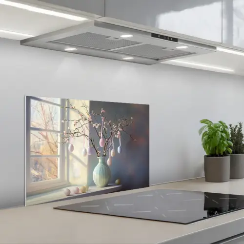 Stilleven - Vaas - Paastak keuken achterwand spatscherm klein -3d_schuin