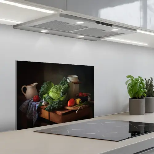 Stilleven - Groente - Kleuren keuken achterwand spatscherm klein -3d_schuin