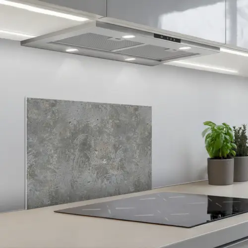 Stenen - Beton - Patronen keuken achterwand spatscherm klein 900 -3d_schuin