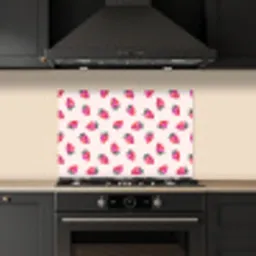 Aardbeien - Rood - Roze - Patroon keuken achterwand spatscherm klein 900 -sfeer1