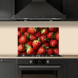 Aardbei - Fruit - Rood keuken achterwand spatscherm klein -sfeer1
