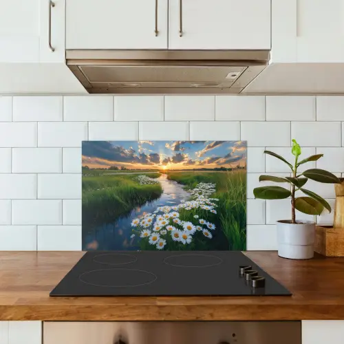 Beekje - Landschap - Margriet keuken achterwand spatscherm klein -sfeer2