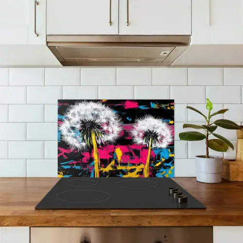 Street Art - Kleurrijk - Muur keuken achterwand spatscherm klein -sfeer2