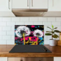 Street Art - Kleurrijk - Muur keuken achterwand spatscherm klein -sfeer2