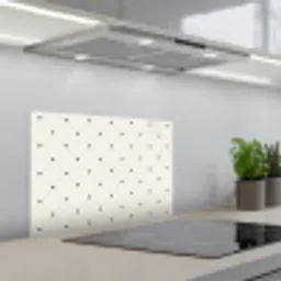 Streep - Hart - Wit - Zwart keuken achterwand spatscherm klein 900 -3d_schuin