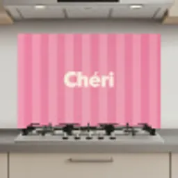 Gestreept - Roze - Chéri keuken achterwand spatscherm klein -3d_website