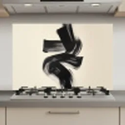 Strepen - Zwart - Abstract keuken achterwand spatscherm klein -3d_website