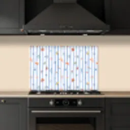 Zee - Sfeer - Strand - Blauw keuken achterwand spatscherm klein 900 -sfeer1
