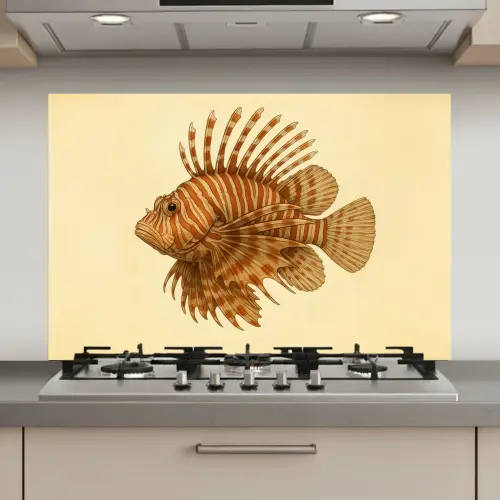 Strepen - Vis - Rond - Stekels keuken achterwand spatscherm klein -3d_website