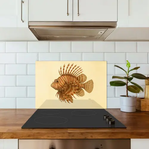 Strepen - Vis - Rond - Stekels keuken achterwand spatscherm klein -sfeer2