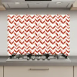 Strepen - Rood - Wit - Patroon keuken achterwand spatscherm klein 900 -3d_website
