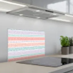 Strepen - Zomer - Kleuren keuken achterwand spatscherm klein 900 -3d_schuin