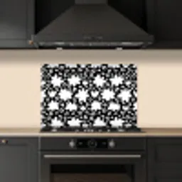 Gestileerd - Bloemen - Abstract keuken achterwand spatscherm klein 900 -sfeer1