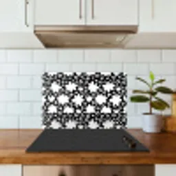 Gestileerd - Bloemen - Abstract keuken achterwand spatscherm klein 900 -sfeer2