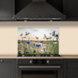 Zomeravond met Korenbloemen keuken achterwand spatscherm klein -sfeer1