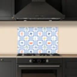 Zee - Sfeer- Mozaïek - Blauw keuken achterwand spatscherm klein 900 -sfeer1