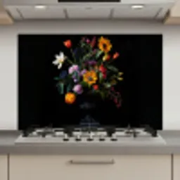 Zonnebloemen - Boeket - Kleurrijk keuken achterwand spatscherm klein -3d_website