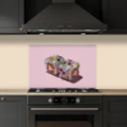 Sushi - Rolletjes - Steentjes - Kleurrijk keuken achterwand spatscherm klein -sfeer1