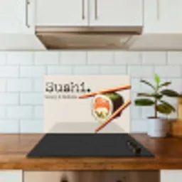 Sushi - Zalm - Rijst - Japans keuken achterwand spatscherm klein -sfeer2