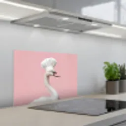 Zwaan - Koksmuts - Mooi - Klassiek keuken achterwand spatscherm klein -3d_schuin