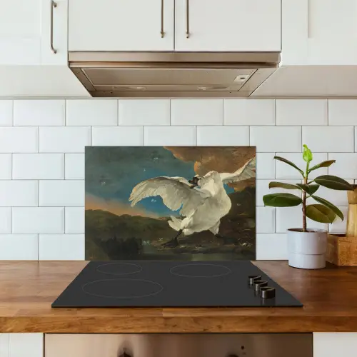 Zwaan - Oude meesters - Jan Asselijn keuken achterwand spatscherm klein -sfeer2