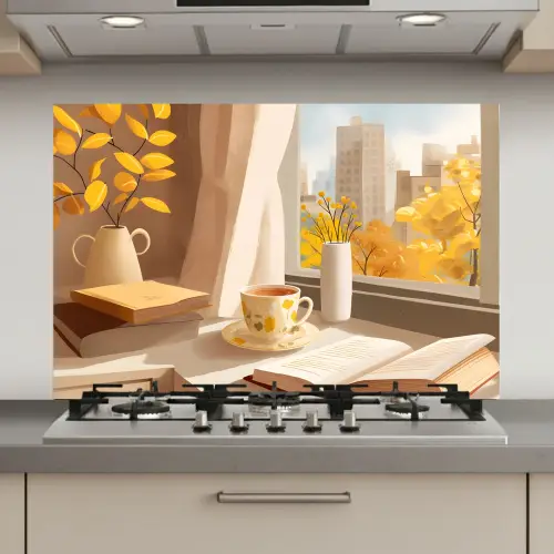 Thee - Boek - Thee - Herfst keuken achterwand spatscherm klein -3d_website