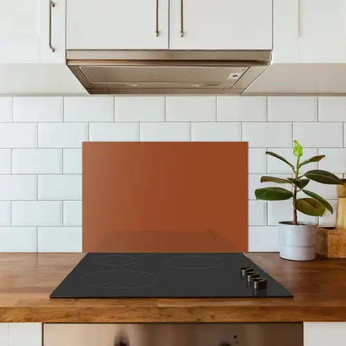 Terracotta - Bruin - Palet - Effen - Kleuren - Kleur keuken achterwand spatscherm klein 900 -sfeer2
