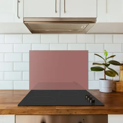 Terracotta - Patronen - Roze keuken achterwand spatscherm klein 900 -sfeer2