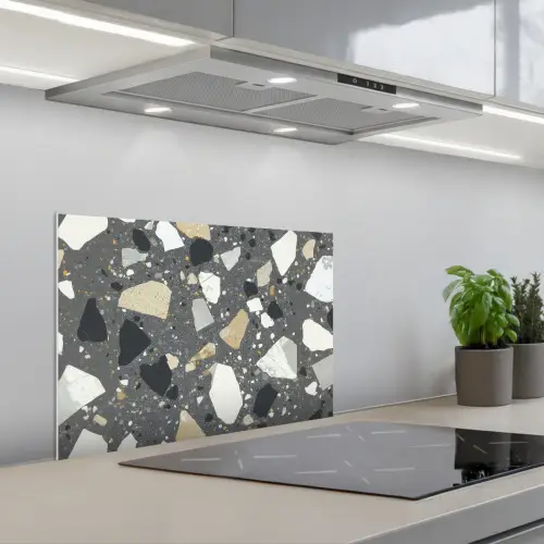 Terrazzo - Decoratie - Interieur - Stenen keuken achterwand spatscherm klein -3d_schuin