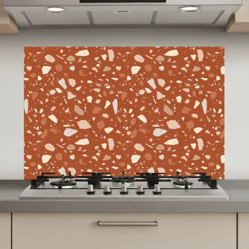Terrazzo - Patroon - Klei keuken achterwand spatscherm klein 900 -3d_website