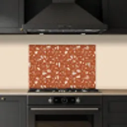 Terrazzo - Patroon - Klei keuken achterwand spatscherm klein 900 -sfeer1