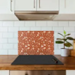 Terrazzo - Patroon - Klei keuken achterwand spatscherm klein 900 -sfeer2