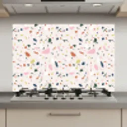 Terrazzo - Patroon - Kleurrijk keuken achterwand spatscherm klein 900 -3d_website