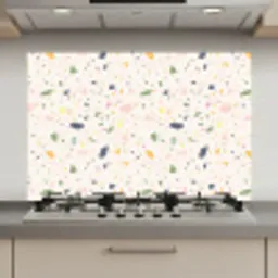 Terrazzo - Patroon - Kleurrijk  - Festival keuken achterwand spatscherm klein 900 -3d_website