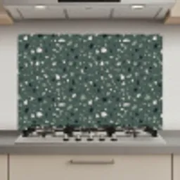Terrazzo -  Patroon - Kleurrijk - Groen keuken achterwand spatscherm klein 900 -3d_website