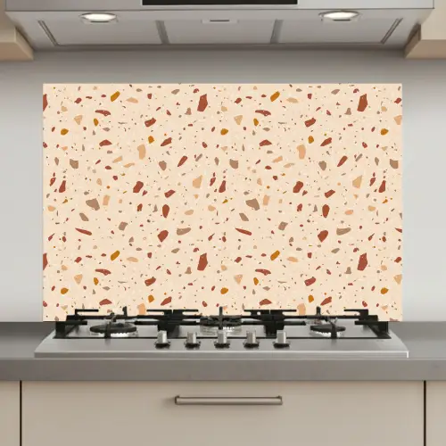 Terrazzo - Patroon - Kleurrijk - Steen keuken achterwand spatscherm klein 900 -3d_website