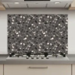 Terrazzo -  Patroon - Grijs keuken achterwand spatscherm klein 900 -3d_website