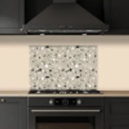 Terrazzo - Patroon - Groen keuken achterwand spatscherm klein 900 -sfeer1